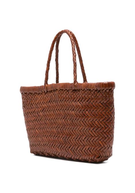 borsa gora mini flat donna marrone scuro DRAGON DIFFUSION | DGS68809TAN